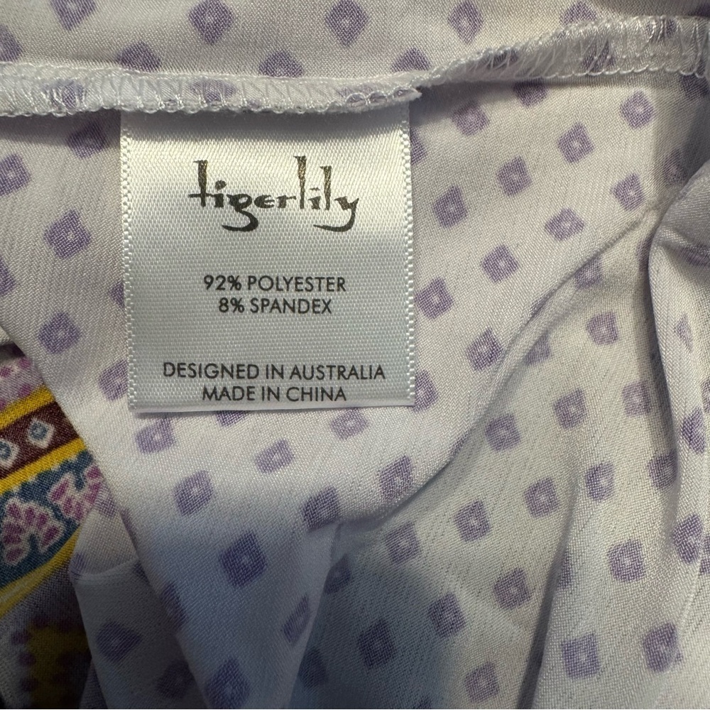 Nwt Revolve Tigerlily White Dalmatia Playsuit Tribal Boho Halter Romper Sz 6 — image 8 of 8